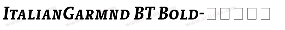 ItalianGarmnd BT Bold字体转换